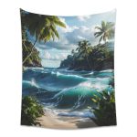 Vintage Voyage Wall Tapestry - When Your Wall Needs A Passport!