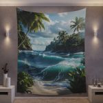 Vintage Voyage Wall Tapestry - When Your Wall Needs A Passport!