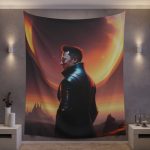 Musk at Dusk on Mars 🌌 MarsLife™ Fantasy Tapestry