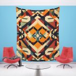 Urban Grunge 🌃 Contemporary Wall Tapestry
