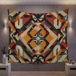 Urban Grunge 🌃 Contemporary Wall Tapestry