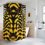 Retro Reverie - Graphic Print Shower Curtain