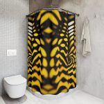 Retro Reverie - Graphic Print Shower Curtain