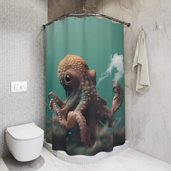 Deep Sea Dream 🐠 Colorful Bathroom Shower Curtain 🐳