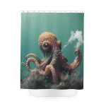 Deep Sea Dream 🐠 Colorful Bathroom Shower Curtain 🐳
