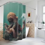 Deep Sea Dream 🐠 Colorful Bathroom Shower Curtain 🐳