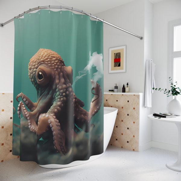 Deep Sea Dream 🐠 Colorful Bathroom Shower Curtain 🐳