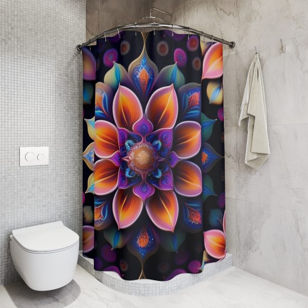 🌺🚿 Petal Poetry - Themed Bathroom Shower Curtains