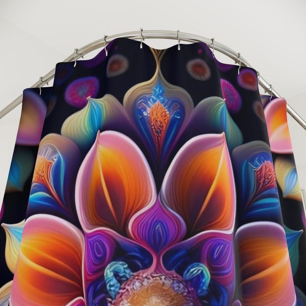 🌺🚿 Petal Poetry - Themed Bathroom Shower Curtains