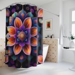 🌺🚿 Petal Poetry - Themed Bathroom Shower Curtains