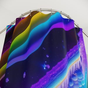 Artsy Aura 🎉 Graphic Print Shower Curtain
