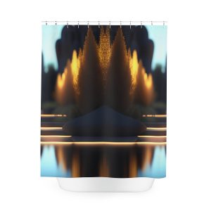 Oasis Mirage 🚿 Stylish Waterproof Shower Curtain 🌵