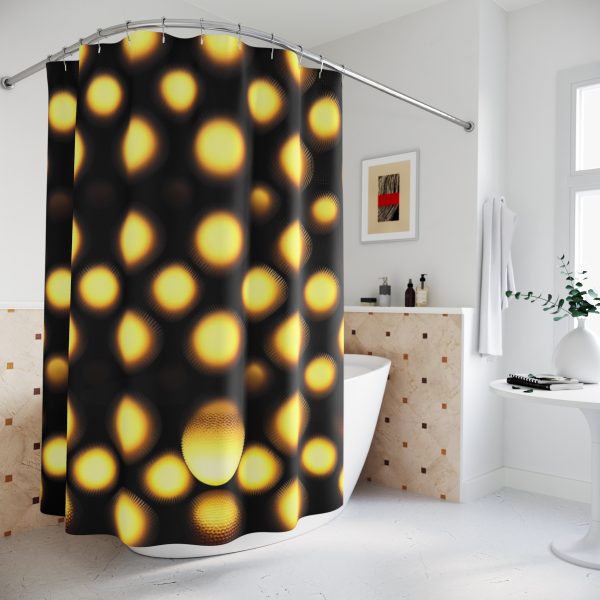 Retro Radiance - Colorful Bathroom Shower Curtain 💥