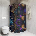 Urban Jungle Elegance🌿 Stylish Designer Shower Curtain