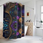 Urban Jungle Elegance🌿 Stylish Designer Shower Curtain
