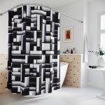 Pixel Perfect 🕹️ Designer Shower Curtain