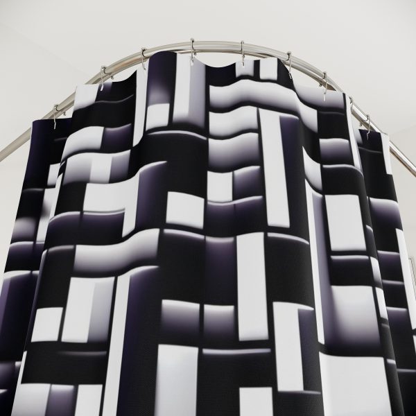 Pixel Perfect 🕹️ Designer Shower Curtain