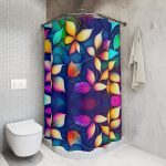 Blossom Bliss 🍃 Designer Shower Curtain 🌼