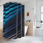 Chromatic Cascade 🎨 Designer Shower Curtain