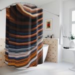 Cafe Aroma ☕ Polyester Shower Curtain 🗼 Evoke the allure of a Parisian café, no passport required!