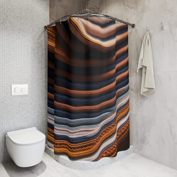Cafe Aroma ☕ Polyester Shower Curtain 🗼 Evoke the allure of a Parisian café, no passport required!