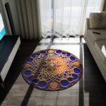 Wanderlust Woven Circular Area Rug: A Globe-Trotter’s Dream at Your Feet! 🌍✈️
