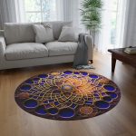 Wanderlust Woven Circular Area Rug: A Globe-Trotter’s Dream at Your Feet! 🌍✈️