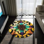 Paintbrush Passion Round Area Rug đ¨ Drench Your Feet in Artistic Masterpiece! đ