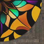 Paintbrush Passion Round Area Rug đ¨ Drench Your Feet in Artistic Masterpiece! đ