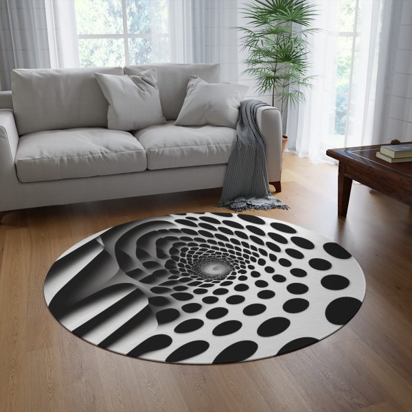 IllusionWear⢠"Don't Fall In!" Circular Area Rug đ Where Floors Become Portals
