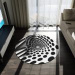 IllusionWear⢠"Don't Fall In!" Circular Area Rug đ Where Floors Become Portals