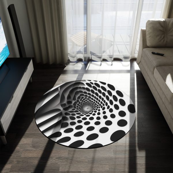 IllusionWear⢠"Don't Fall In!" Circular Area Rug đ Where Floors Become Portals