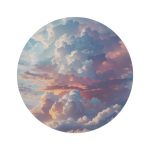 Head in the Clouds Round Area Rug 🌤️ Where Every Step Inspires Dreams