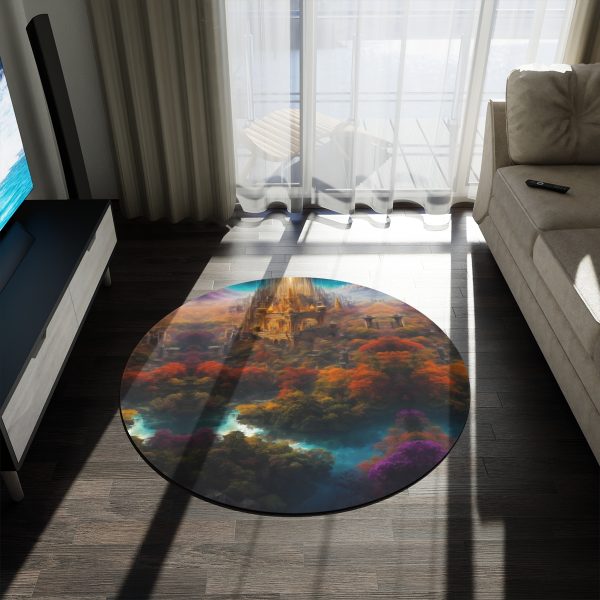 Enchanted Odyssey Area Rug 🏰 Dive Deep into the Valley of the Gods