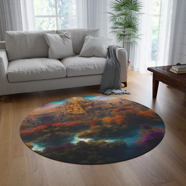 Enchanted Odyssey Area Rug 🏰 Dive Deep into the Valley of the Gods
