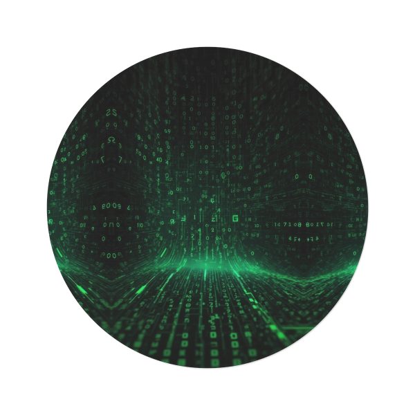 Digital Matrix Dreamscape Area Rug🌐 Dive into the Pixelated Paradox
