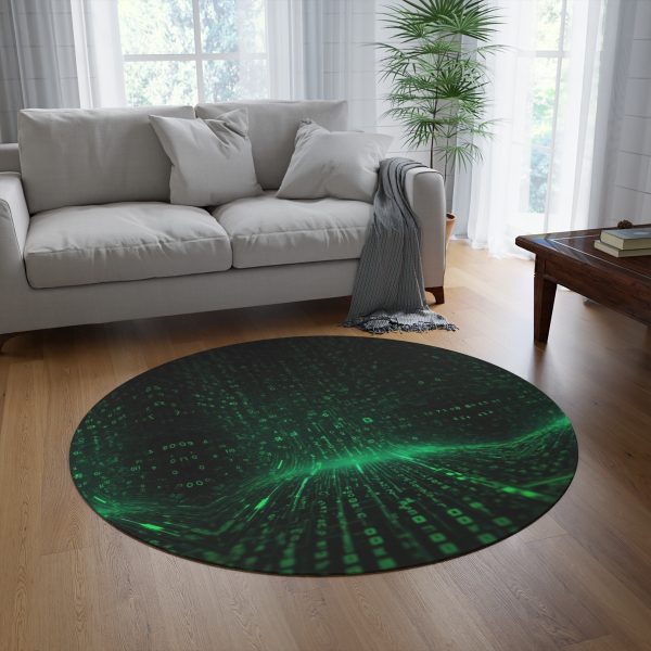 Digital Matrix Dreamscape Area Rug🌐 Dive into the Pixelated Paradox