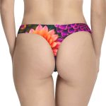 Floral Fandango™ Thong Panties 💃 Dance, Dream, and Dazzle in Every Hue 🌸