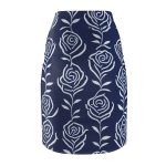 Blooming Elegance 🌺 The Contemporary Traveler's Womens Pencil Skirt! 🌐