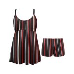 A Splash of Elegance: The Chest Sexy Pleated Two-Piece Swim Dress!