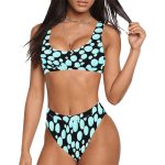 Sport Top & High-Waisted Bikini Swimsuit: The Ultimate Fusion of Fitness & Fashion 🌊🏋️‍♀️