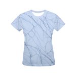 👷‍♀️ ‘Real-Deal Rebel’: A Marblized Stylish Women's Designer T-shirt! 👷‍♀️