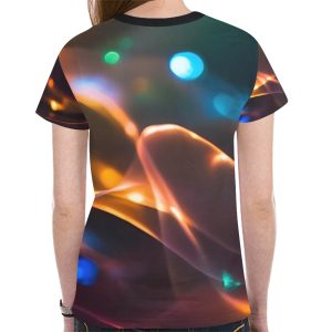 women's graphic mesh sports tee