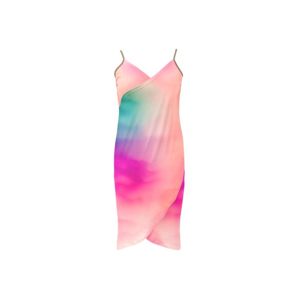 👗 Watercolor Beach Dress 🎨 Whispers in the Wind