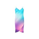 Skygazer Symphony ๐ Spaghetti Strap Backless Beach Dress! โจ