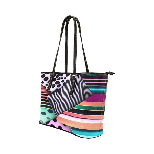 Dazzling Dance of Design & Desire Leather Tote Bag 🛍️🎉