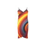 🌟🌺 Scarlett Radial Starlet Backless Beach Dress: A Vision in Red and Radiance! 🌺🌟