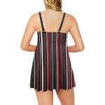 A Splash of Elegance: The Chest Sexy Pleated Two-Piece Swim Dress!