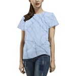 👷‍♀️ ‘Real-Deal Rebel’: A Marblized Stylish Women's Designer T-shirt! 👷‍♀️