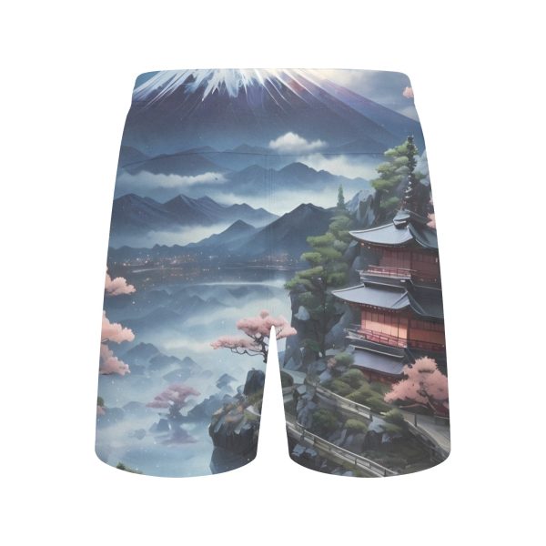 Origami Oceans Beach Shorts: Folded Fantasies by the Sea